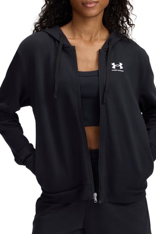 Sweat à capuche Rival Terry - Noir