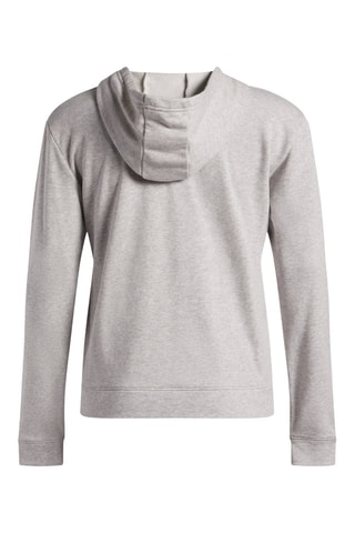 Sweat à capuche Rival Terry - Gris chiné et blanc