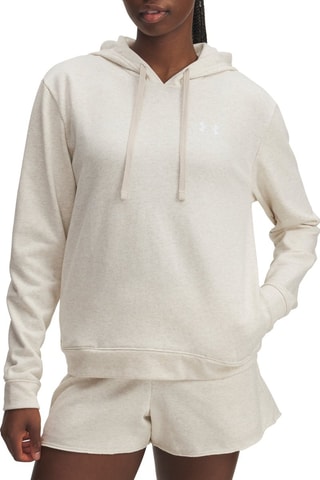 Sweat polaire à capuche Rival - Marron clair chiné