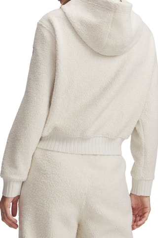 Sweat polaire à capuche High Pile - Blanc