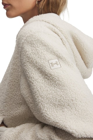 Sweat polaire à capuche High Pile - Blanc