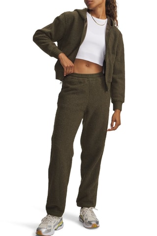 Sweat polaire à capuche High Pile - Kaki