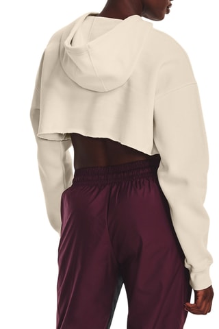 Sweat court à capuche  - Blanc