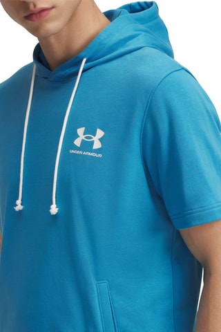 Sweat polaire à capuche  Rival Terry - Turquoise