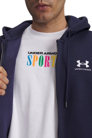 Sweat à capuche Icon - Bleu marine et blanc