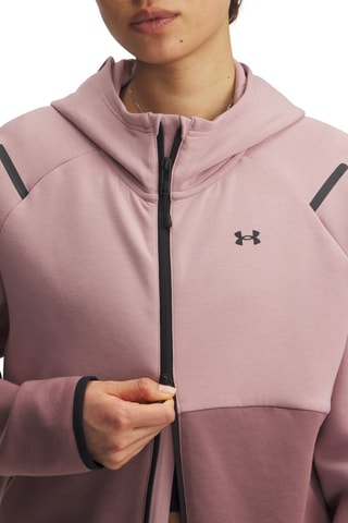 Sweat polaire à capuche Unstoppable - Rose poudré