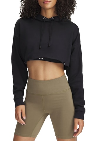 Sweat court polaire à capuche  Icon Terry - Noir