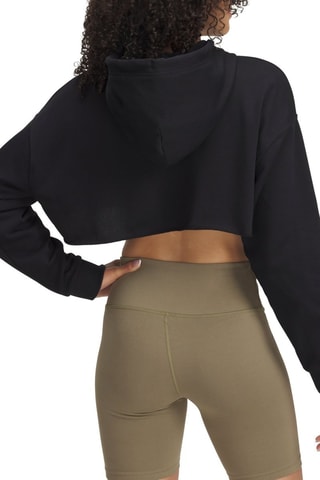 Sweat court polaire à capuche  Icon Terry - Noir