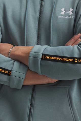 Sweat polaire à capuche  Icon - Bleu canard chiné