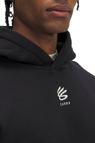 Sweat polaire de basketball  à capuche Stephen Curry - Noir