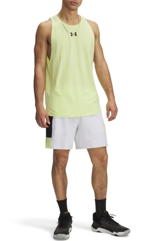 Short de basketball Zone - Blanc et jaune