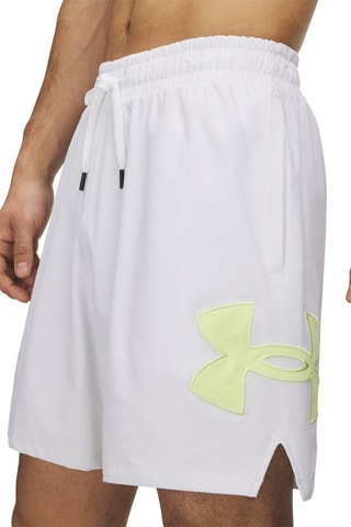 Short de basketball Zone - Blanc et jaune