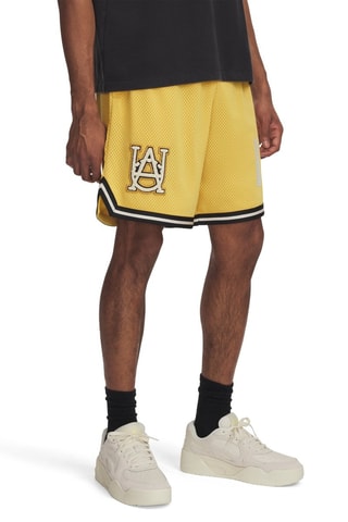 Short de basketball Courtside - Jaune