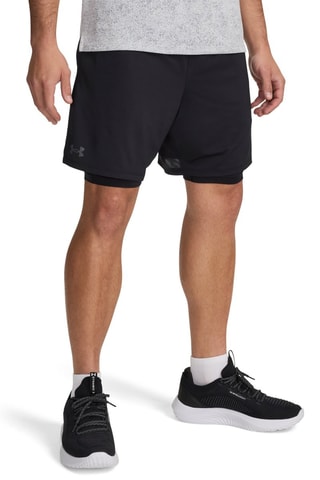 Short d’entraînement 2-en-1 Tech Vent - Noir