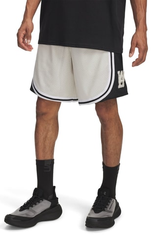 Short de basketball Courtside - Blanc