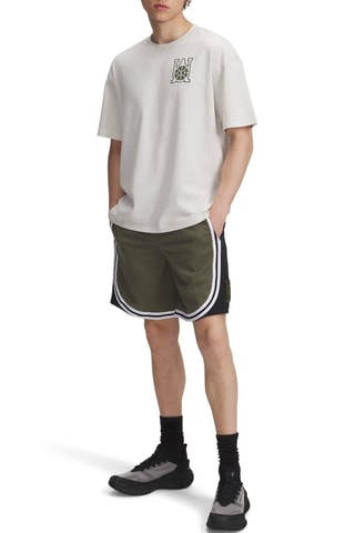 Short de basketball Courtside - Kaki