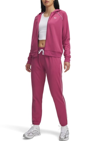 Veste à capuche et jogging Rival Knit - Rouge framboise