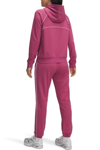 Veste à capuche et jogging Rival Knit - Rouge framboise