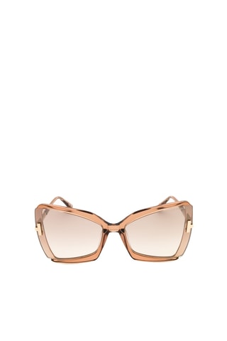  Óculos de sol - Lentes efeito espelhado - Categoria 3 - Mulher - Tom Ford - Bege