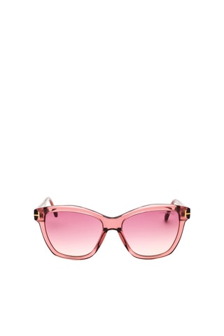 Óculos de sol mulher - Lentes efeito espelhado - Categoria 3 - Tom Ford - Rosa e violeta