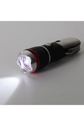 Linterna multiusos 8 en 1 - Negro