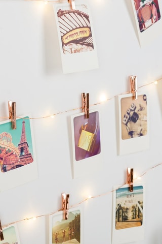 Guirnalda fotos iridiscente - Rosa dorado