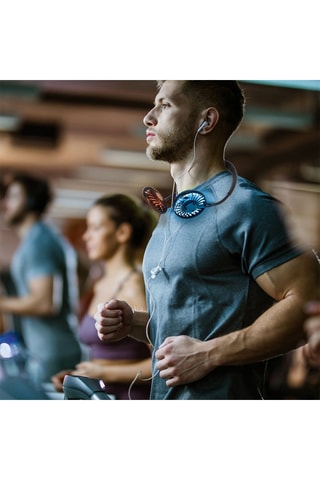 Ventilador de cuello luminoso LED - Negro