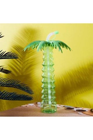 Cantimplora con pajita Palmera - Modelo aleatorio
