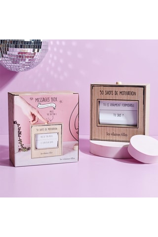 Caja con mensajes - 17 x 18,5 x 8 cm