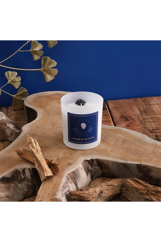 Vela de meditación con hierbas naturales