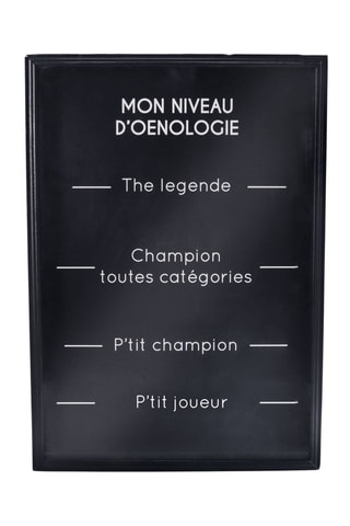 Cuadro de corchos Mon niveau d'œnologie - 65 x 46 x 6 cm