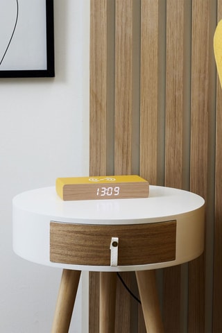 Despertador con cargador - Amarillo