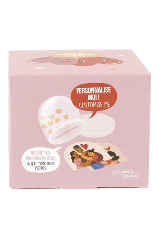 Bola de nieve portafotos - Rosa