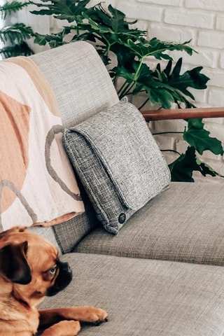 Cojín Relaxo Tweed - Gris - 36 x 11,5 x 31,5 cm - 