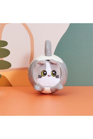 Taza de dolomita y llavero - Blanco y gris