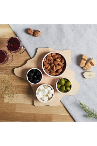 Tabla de aperitivo de bambú