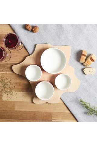 Tabla de aperitivo de bambú