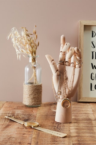 Mano de artista joyero de madera - Natural