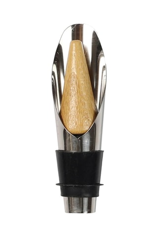 Juego para vino de bambú y acero inoxidable - 5 piezas