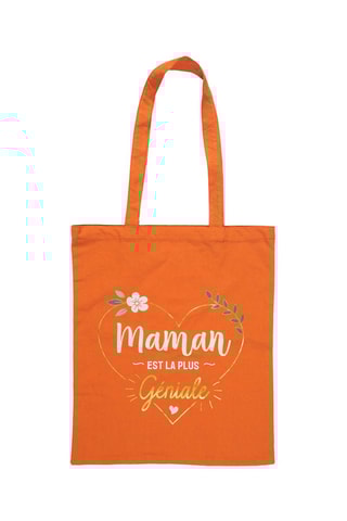 Totebag Maman Géniale - Naranja - Naranja