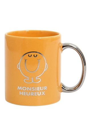 Taza de gres Monsieur Heureux - 9,5 x 8 x 8 cm