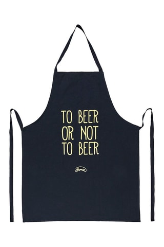 Delantal de cocina - Azul marino y amarillo