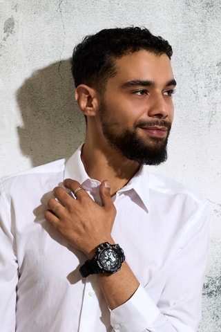 Reloj de poliuretano termoplástico tpu - Cronómetro - Negro