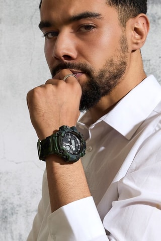 Reloj de poliuretano termoplástico tpu - Cronómetro - Verde y negro