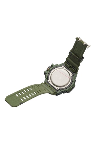 Reloj de poliuretano termoplástico tpu - Cronómetro - Verde y negro
