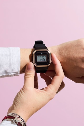 Reloj de silicona - Cronómetro - Negro y dorado