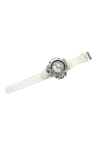 Reloj de poliuretano termoplástico tpu - Cronómetro - Transparente y negro