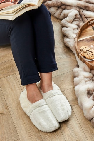 Zapatillas de casa térmicas - Blanco