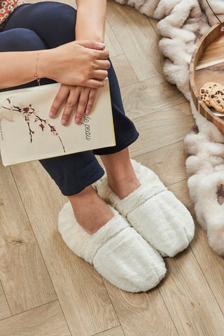 Zapatillas de casa térmicas - Blanco