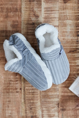 Zapatillas de casa con plataforma - Gris